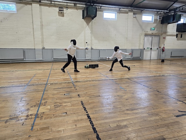Fencing technique practice